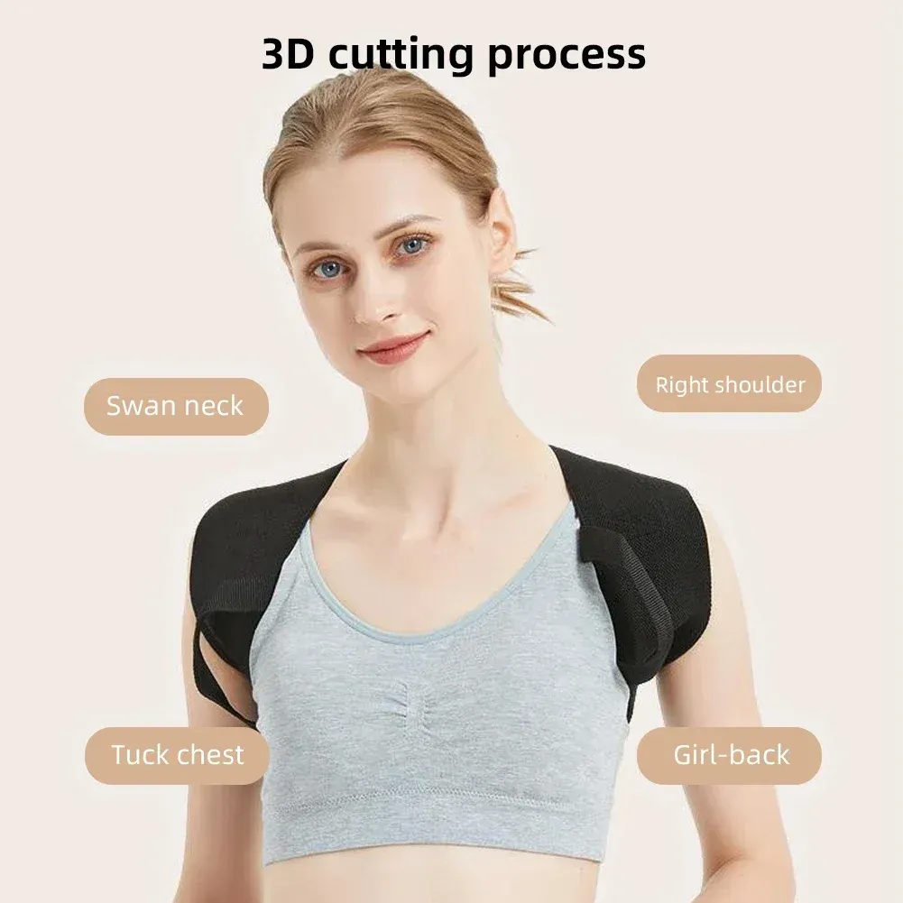 Attelle de soutien postural réglable, redresseur de dos et d'épaules, unisexe 3