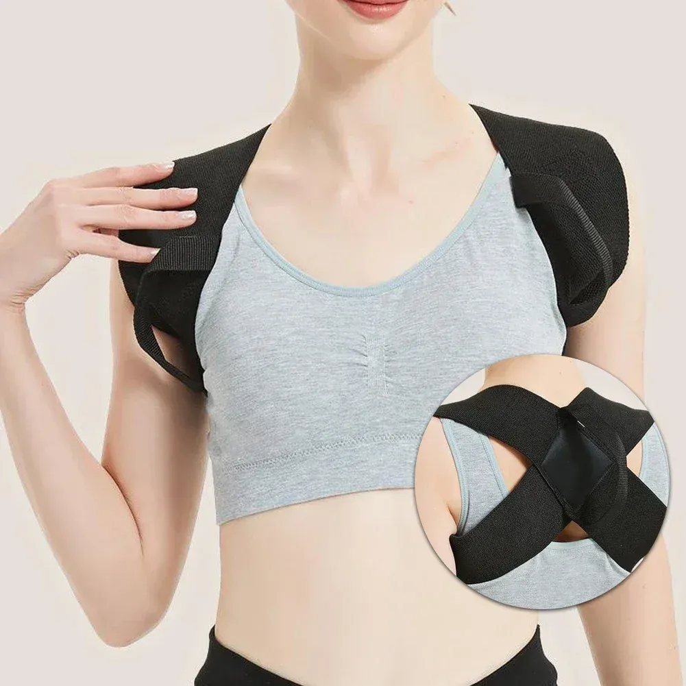 Attelle de soutien postural réglable, redresseur de dos et d'épaules, unisexe 4