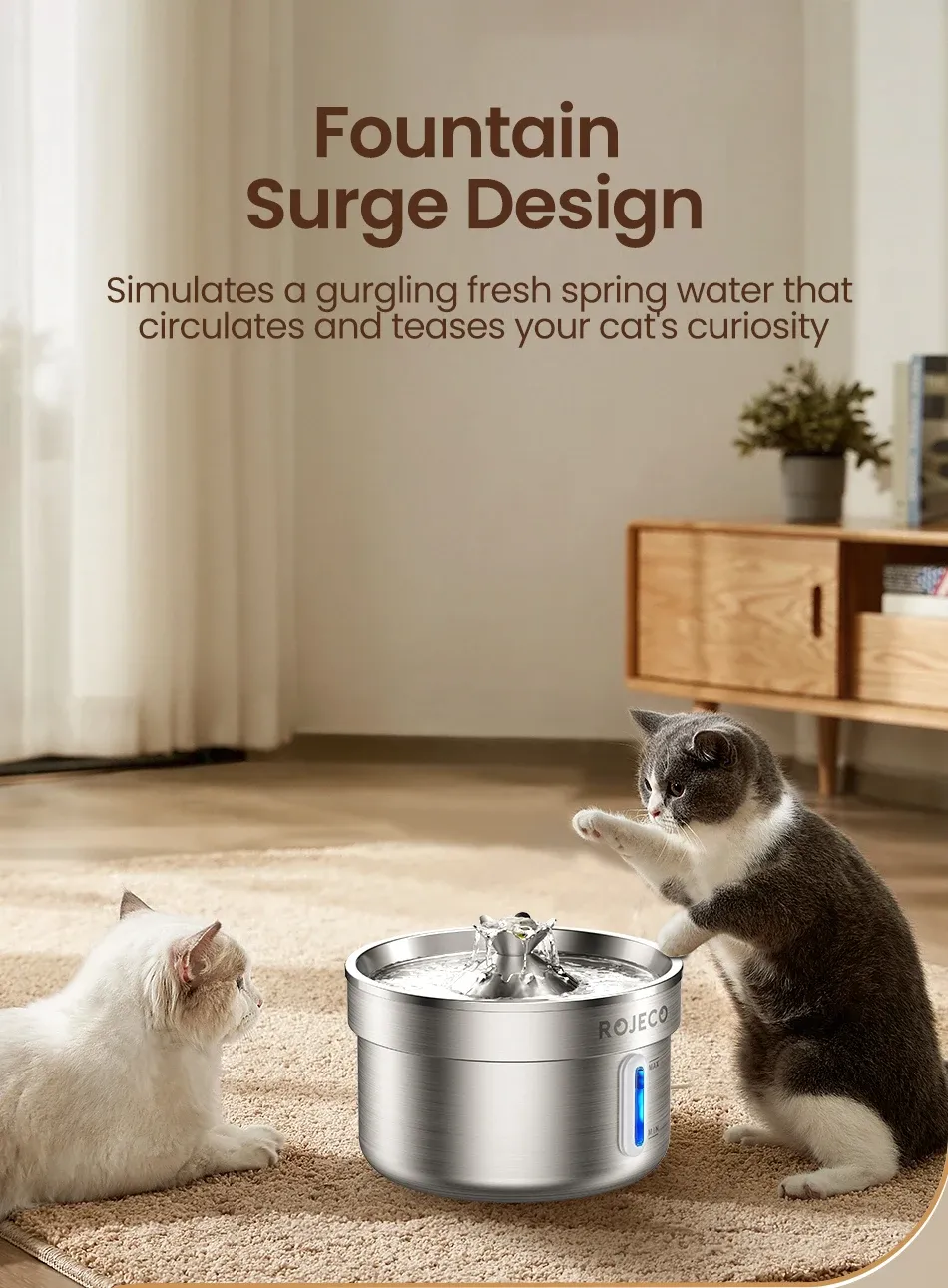 Fontaine à eau automatique pour chat