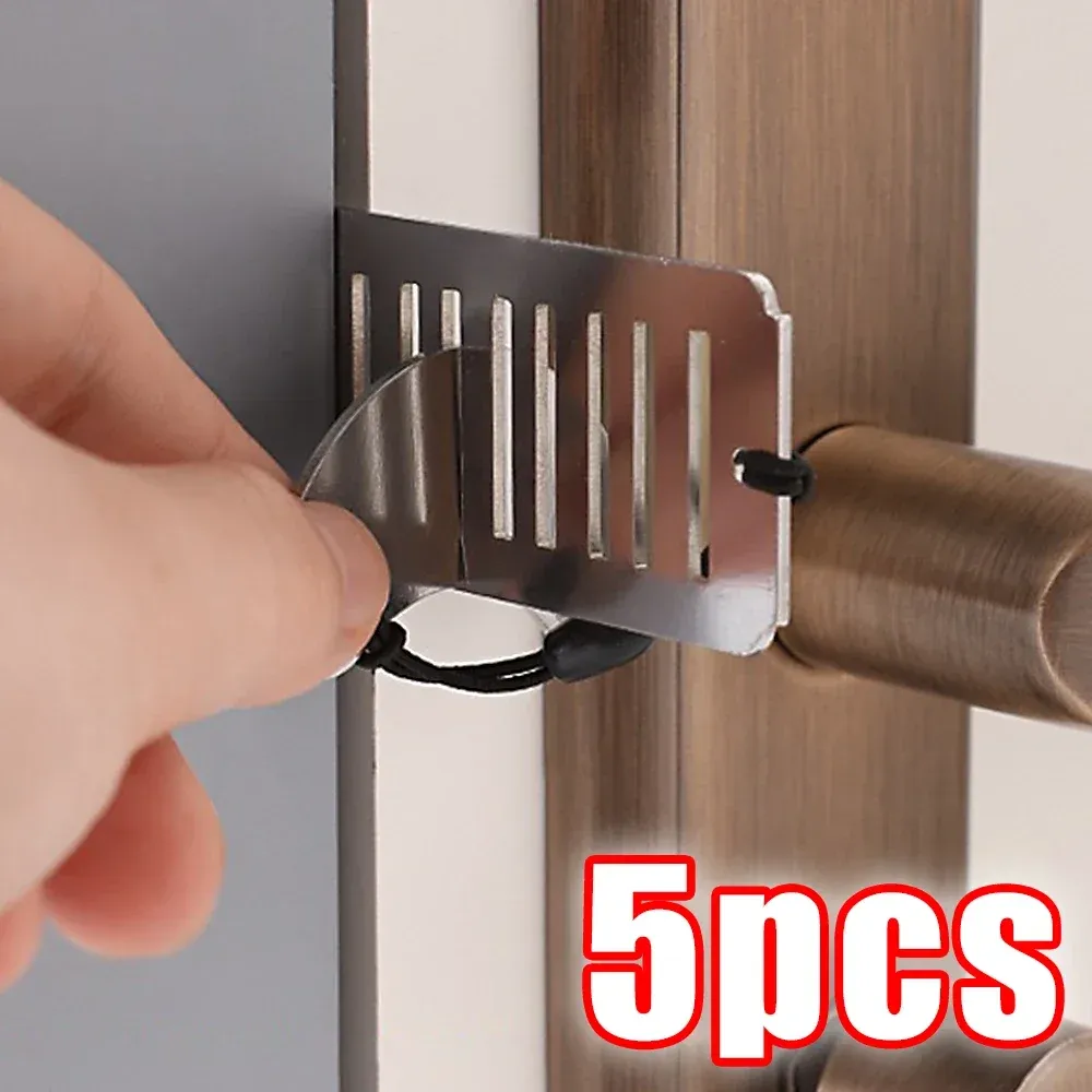Verrou de porte portable pour la sécurité à domicile et en voyage, idéal pour chambres d'hôtel, appartements et dortoirs - Image 1