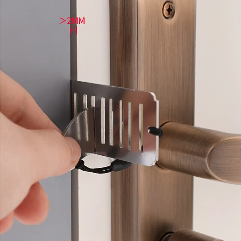 Verrou de porte portable en situation
