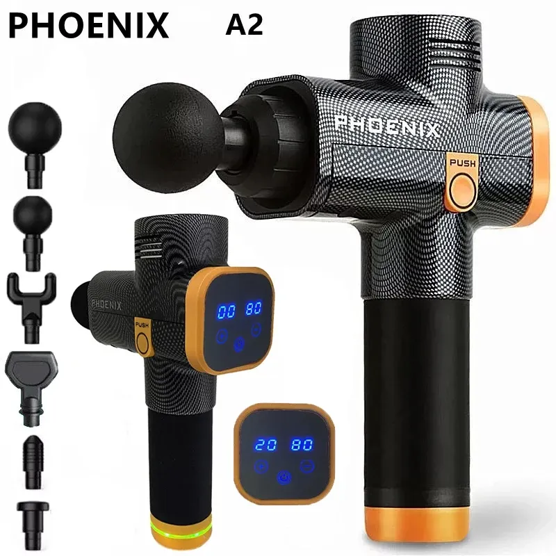 Pistolet de massage Phoenix A2 – Masseur de tissus profonds portable à percussion pour la relaxation musculaire, avec écran d'affichage - Image 1