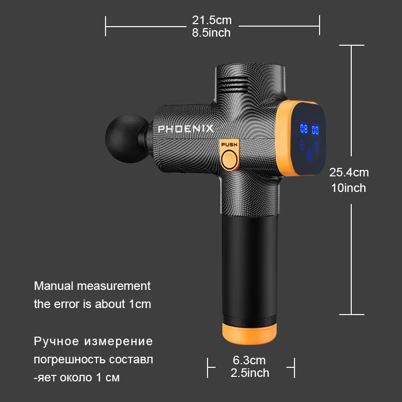 Pistolet de massage Phoenix A2 – Masseur de tissus profonds portable à percussion pour la relaxation musculaire, avec écran d'affichage 2