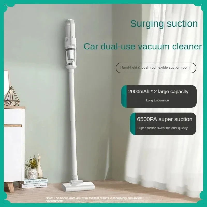 Aspirateur à main sans fil 6500 Pa, léger et portable, pour voiture et maison 1