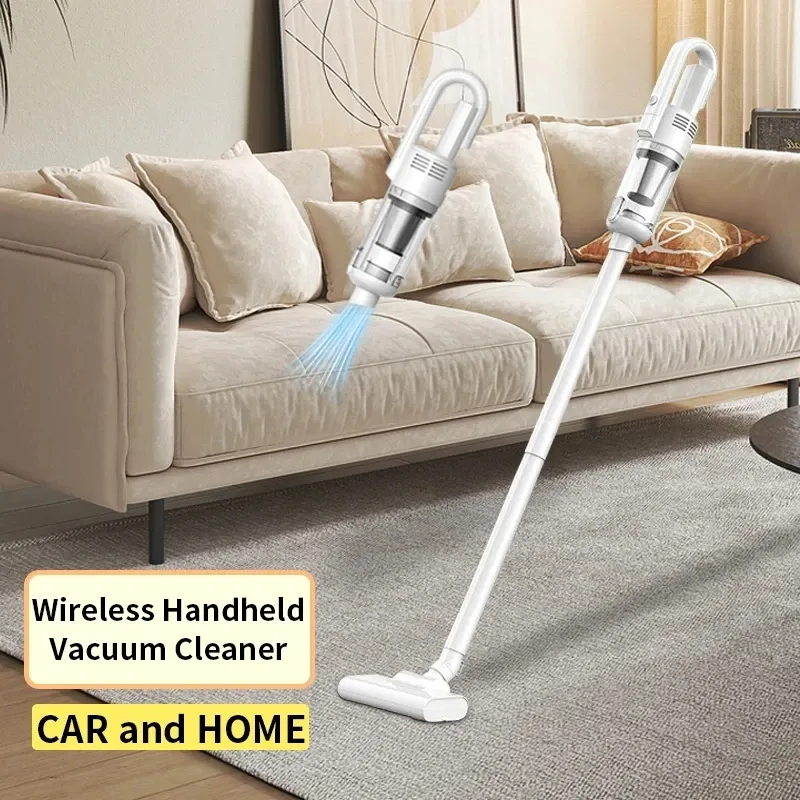Aspirateur à main sans fil 6500 Pa, léger et portable, pour voiture et maison 2