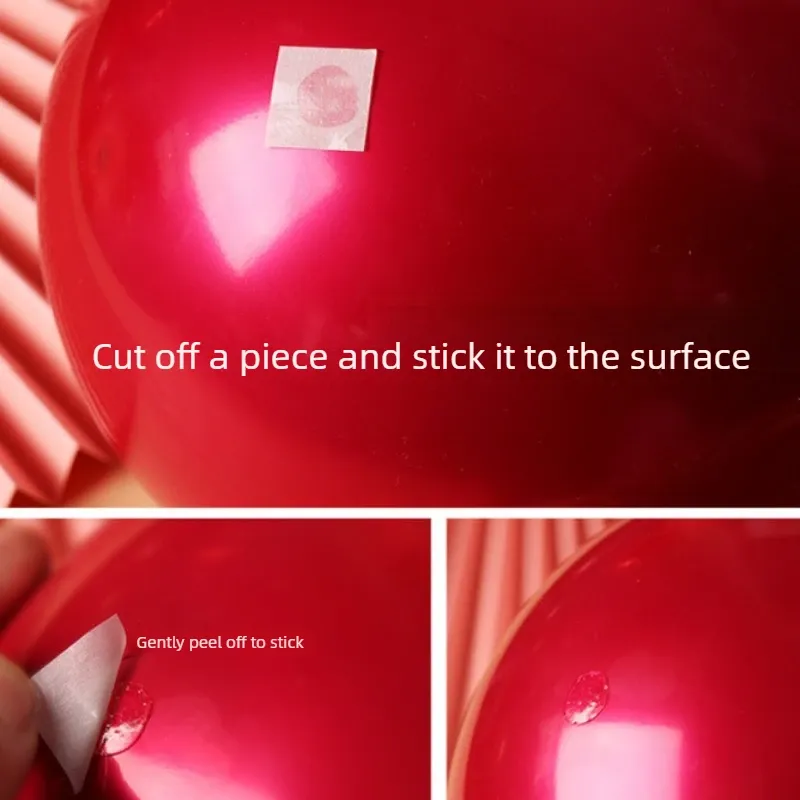Points adhésifs transparents pour montage de ballons, autocollants pour décoration murale et de plafond, faciles à retirer et réutilisables pour fêtes 4