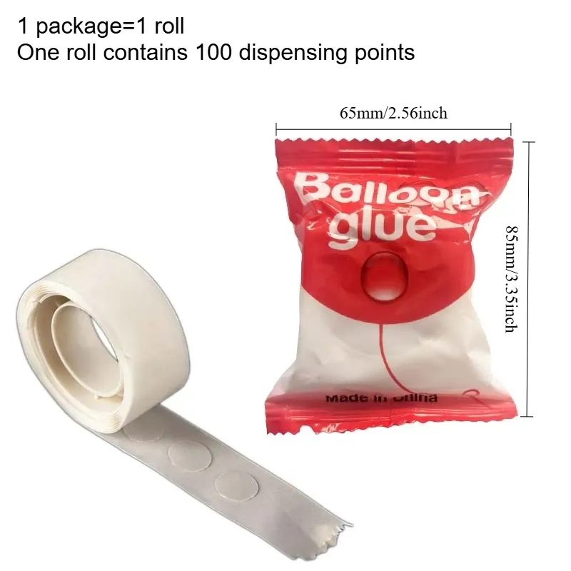 Points adhésifs transparents pour montage de ballons, autocollants pour décoration murale et de plafond, faciles à retirer et réutilisables pour fêtes 6