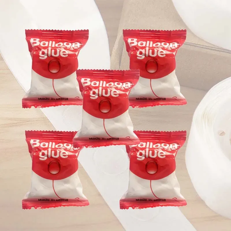 Points adhésifs transparents pour montage de ballons, autocollants pour décoration murale et de plafond, faciles à retirer et réutilisables pour fêtes 7