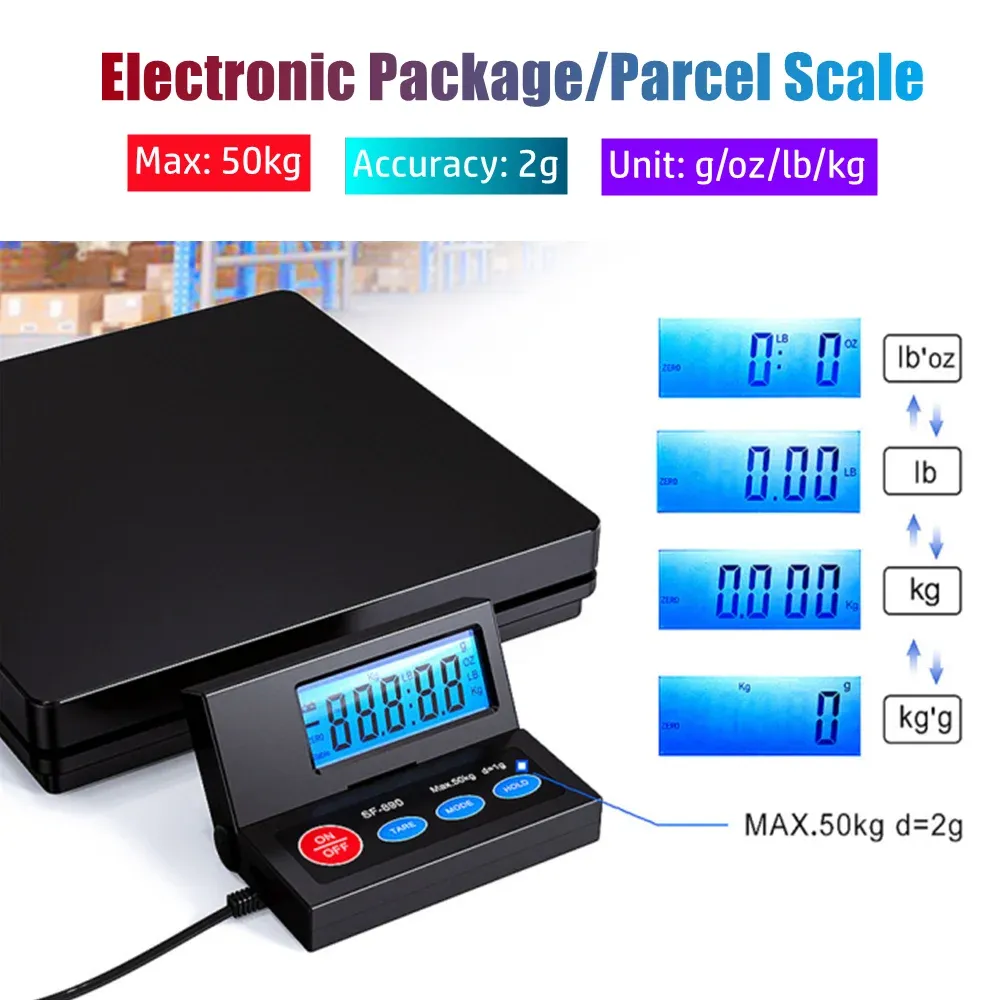 Balance postale numérique SF-890, électronique professionnelle, pesée de colis Express, précision maximale 50 kg, 2 g, usage professionnel