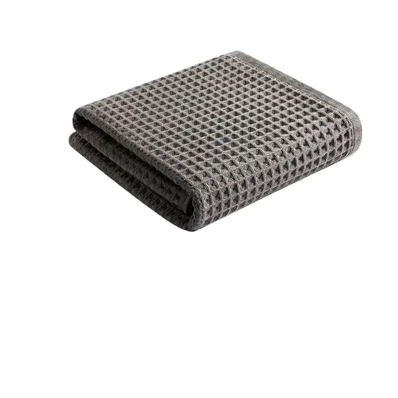 Serviette de nettoyage pour voiture en microfibre, séchage et polissage du verre, tissage gaufré pour cuisine, salle de bain, maison et bureau 12