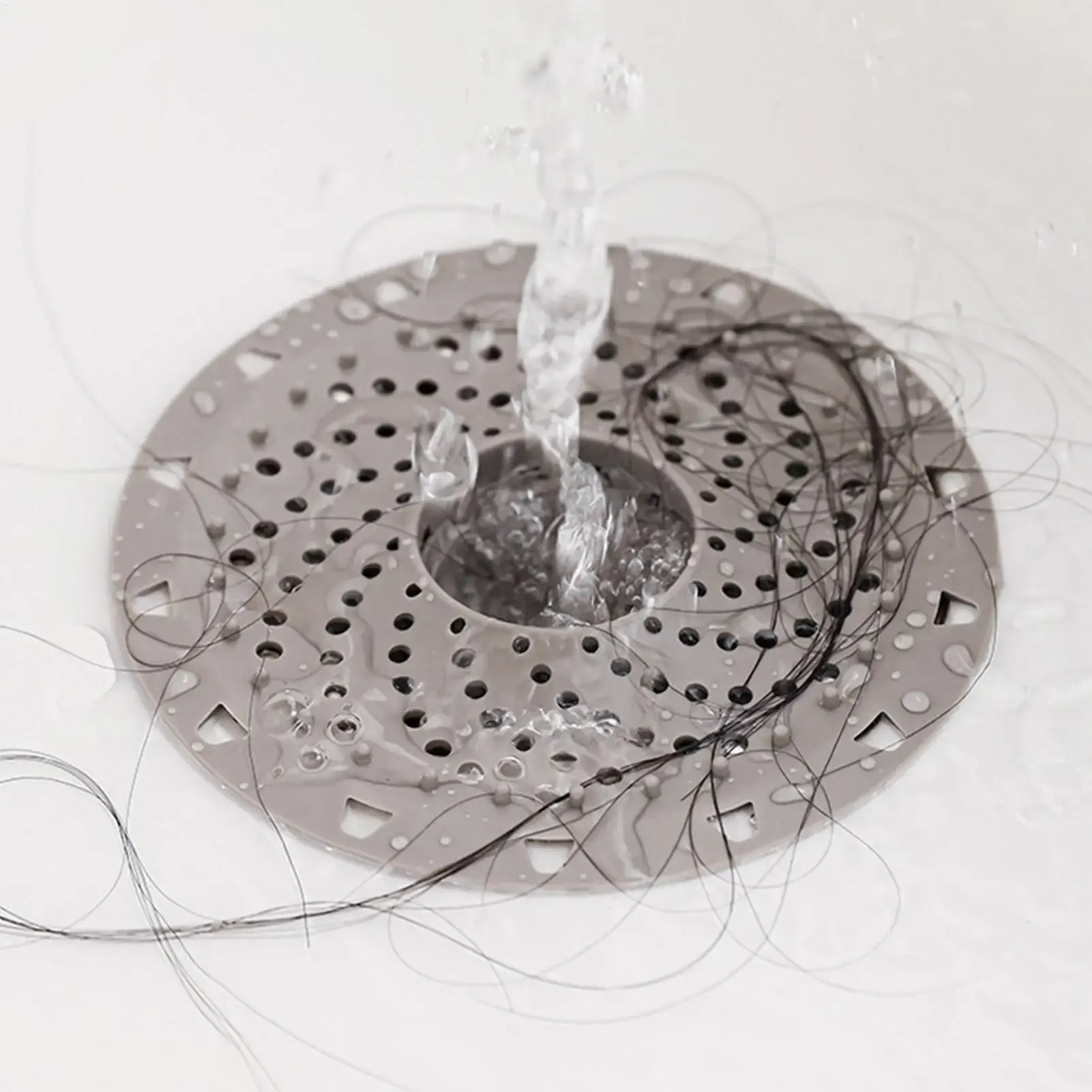 Filtre de vidange anti-cheveux pour salle de bain et cuisine, avec couvercle de drain désodorisant 2