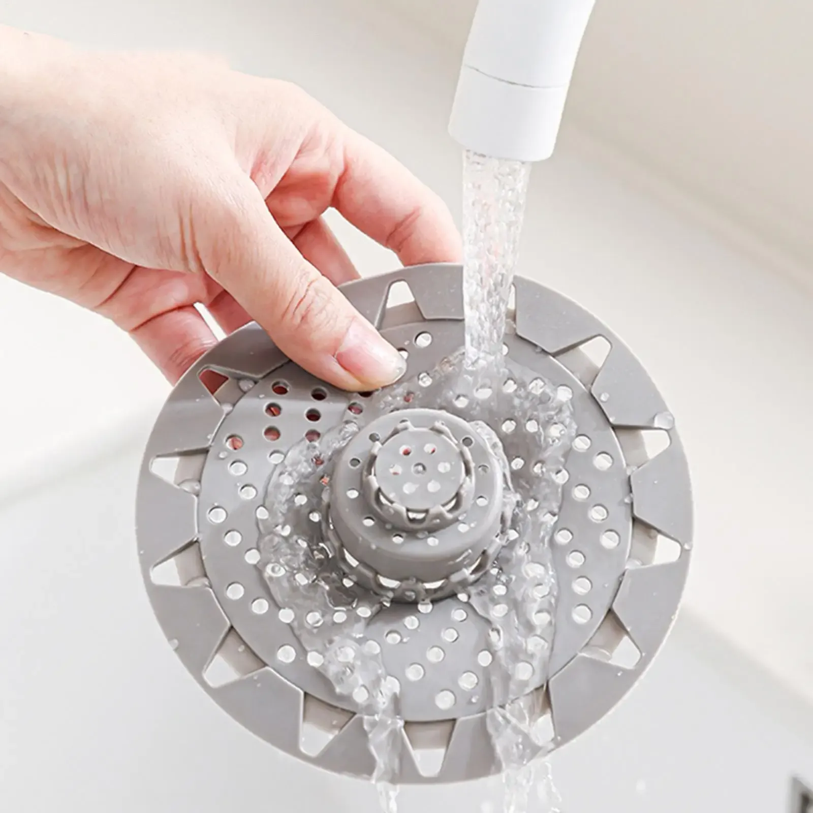 Filtre de vidange anti-cheveux, surface antidérapante