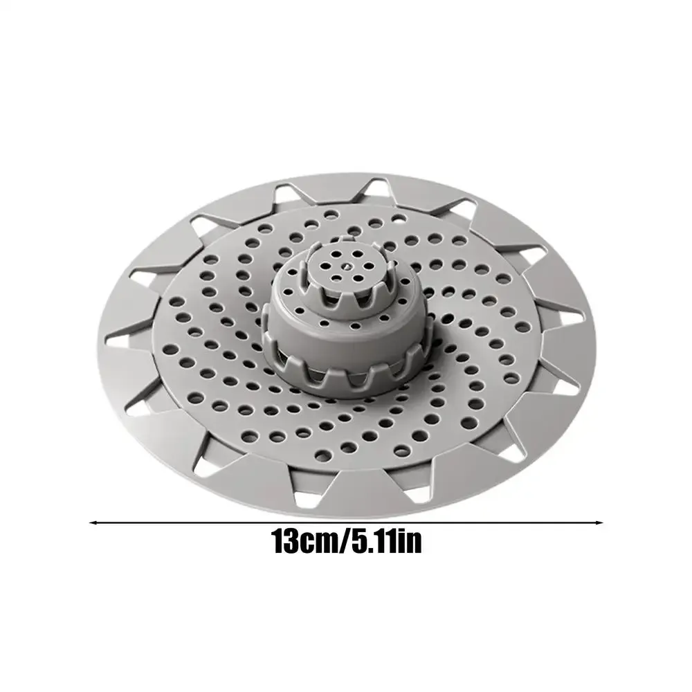 Filtre de vidange anti-cheveux pour salle de bain et cuisine, avec couvercle de drain désodorisant 8