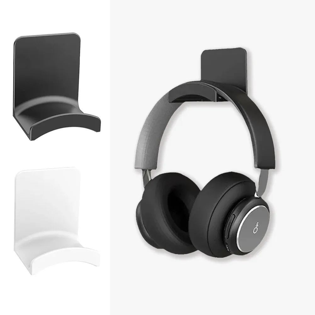Support universel pour casque audio, support mural adhésif en plastique à fixation sous bureau, pour casque de jeu
