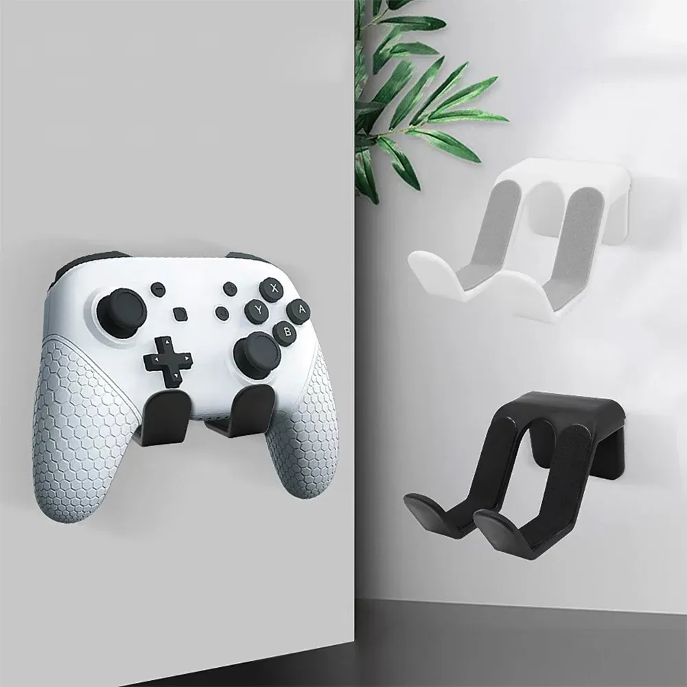 Support universel pour casque audio, support mural adhésif en plastique à fixation sous bureau, pour casque de jeu 4
