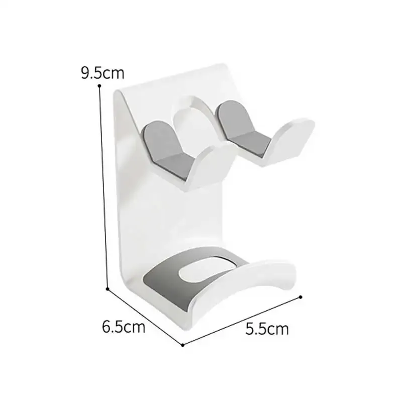 Support universel pour casque audio, support mural adhésif en plastique à fixation sous bureau, pour casque de jeu 11
