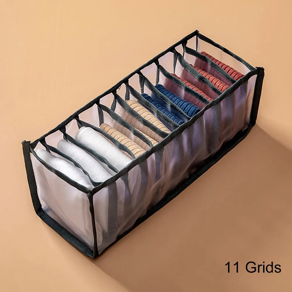 Organisateur de tiroirs à compartiments pour armoire, idéal pour sous-vêtements, soutiens-gorge, chaussettes et culottes 10