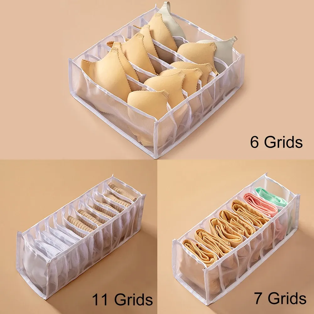 Organisateur de tiroirs à compartiments pour armoire, idéal pour sous-vêtements, soutiens-gorge, chaussettes et culottes 9