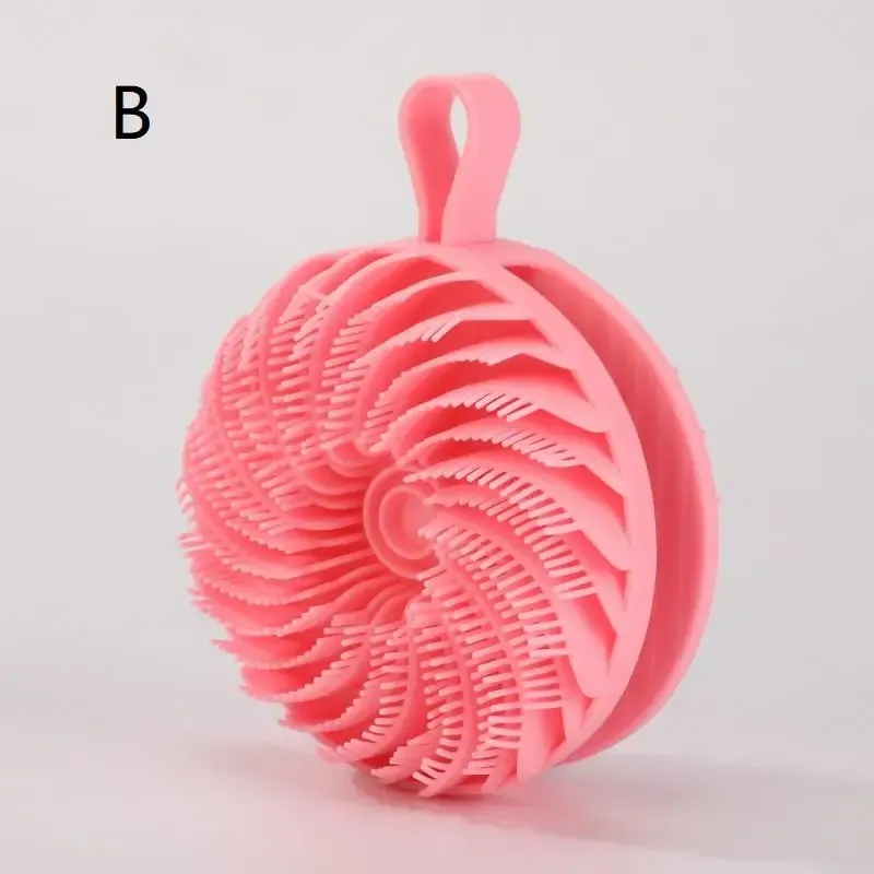 Brosse de douche exfoliante en silicone double face, masseur de cuir chevelu, brosse à shampoing pour femme et homme 8