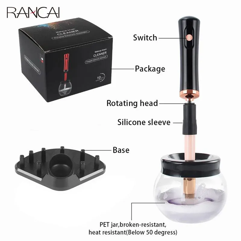 Nettoyeur de pinceaux de maquillage professionnel, lavage et séchage rapides 3