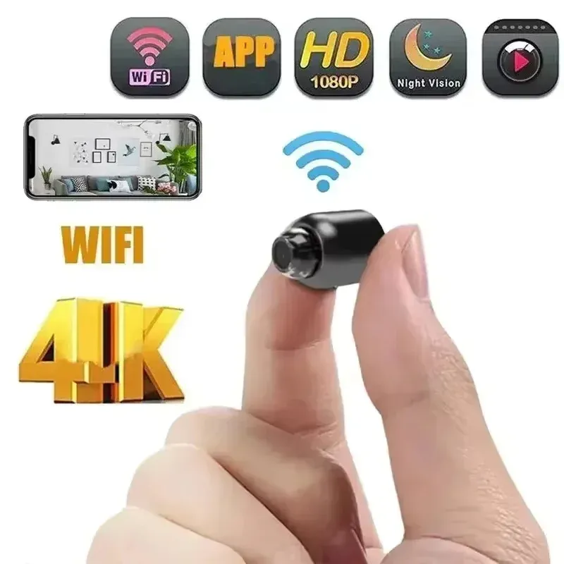 Mini caméra 1080P, vision nocturne claire, légère et portable, détection de mouvement, caméra de surveillance sans fil - Image 1