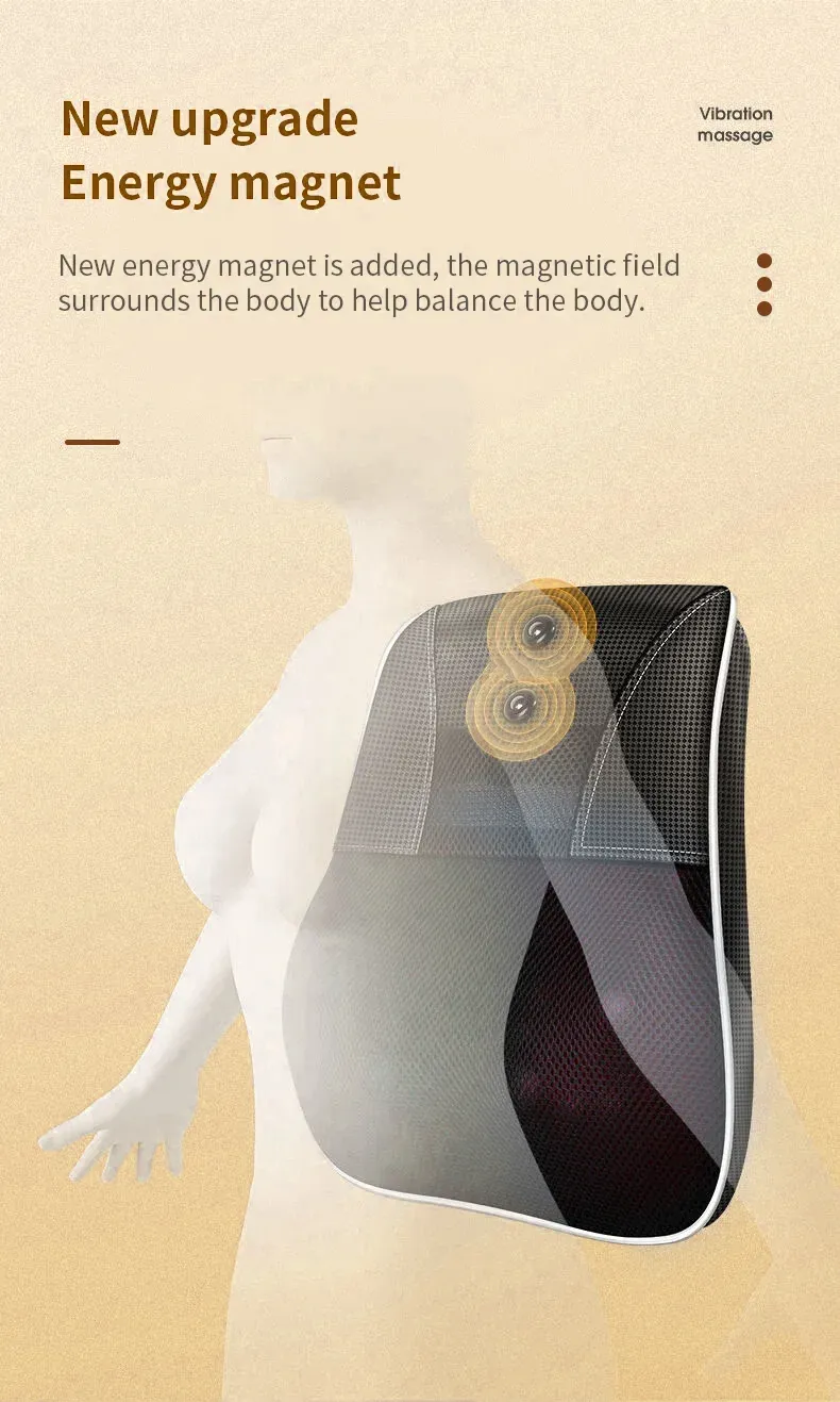 Détail de l'oreiller de massage