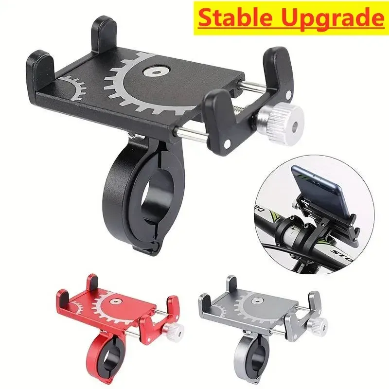 Support de téléphone universel pour vélo et moto, en métal, avec clip antidérapant pour guidon