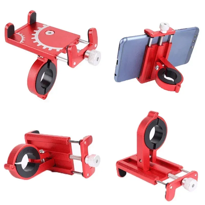 Support de téléphone universel pour vélo et moto, en métal, avec clip antidérapant pour guidon 6