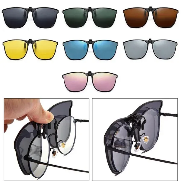 Lunettes de soleil polarisées à clipser, vue de détail