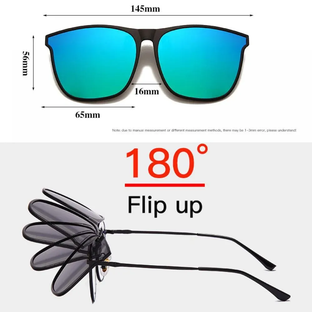 Lunettes de soleil polarisées à clipser, en situation
