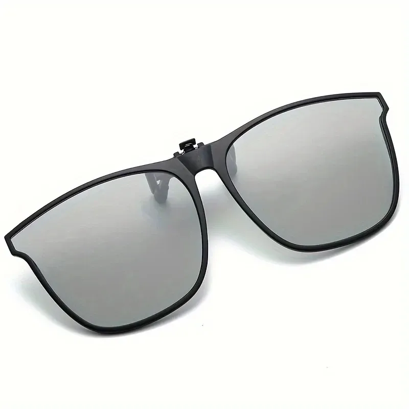 Lunettes de soleil polarisées TR anti-éblouissement à clip, pour la conduite et la vision nocturne 16