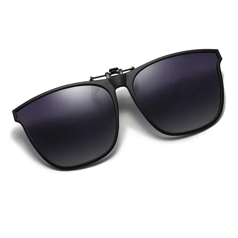 Lunettes de soleil polarisées TR anti-éblouissement à clip, pour la conduite et la vision nocturne 15