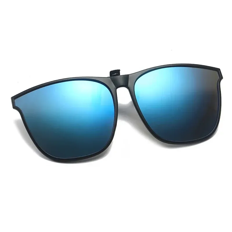 Lunettes de soleil polarisées TR anti-éblouissement à clip, pour la conduite et la vision nocturne 14
