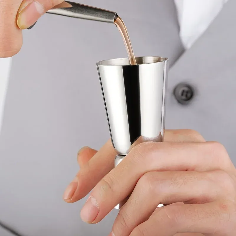 Tasse doseuse en acier inoxydable, shaker à cocktail, jigger double à mesurer, outil de bar pour fête 5