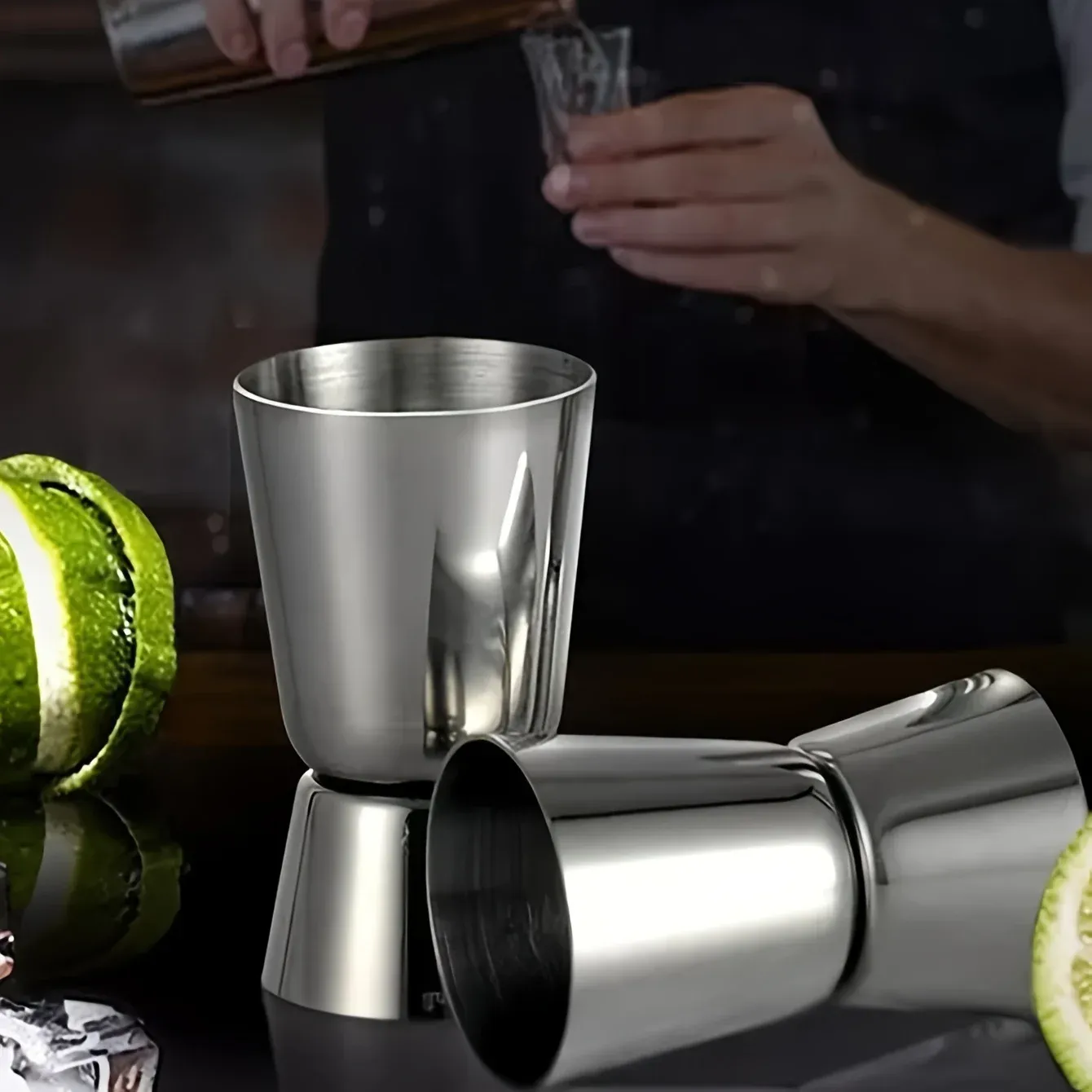Shaker à cocktail en situation dans un cadre de réception