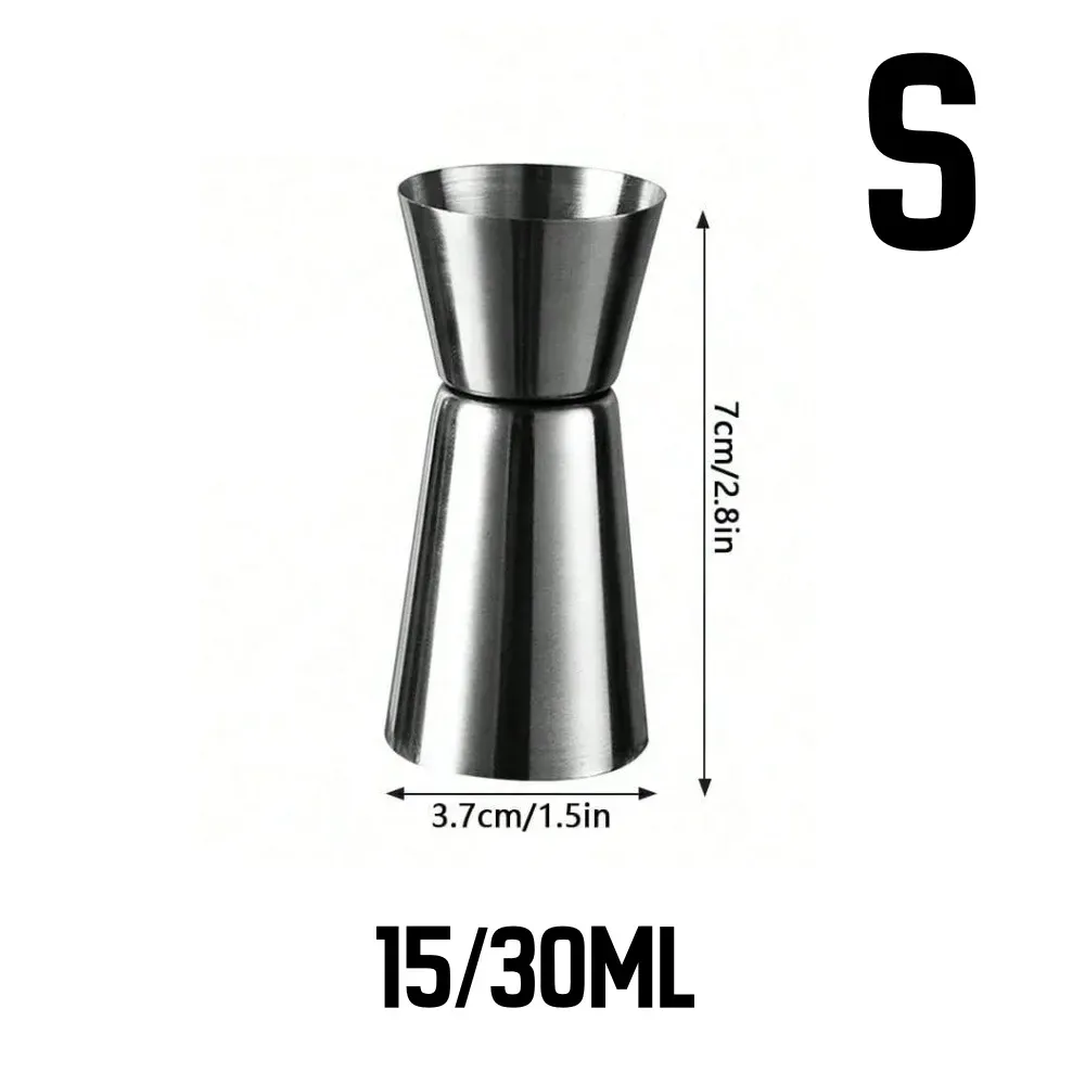 Tasse doseuse en acier inoxydable, shaker à cocktail, jigger double à mesurer, outil de bar pour fête 12