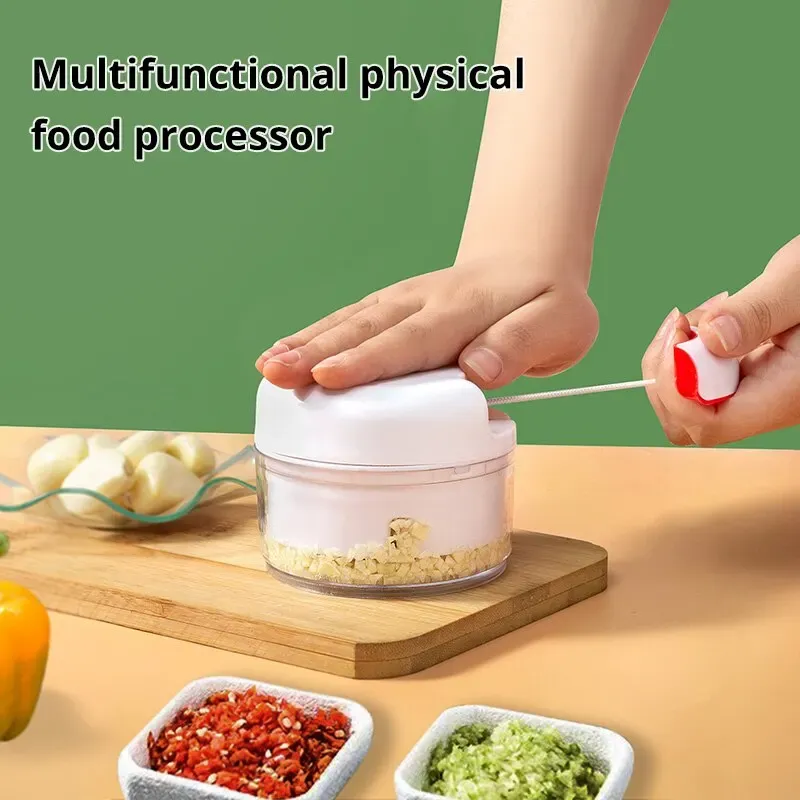 Broyeur alimentaire multifonction manuel, blanc, 1 pièce