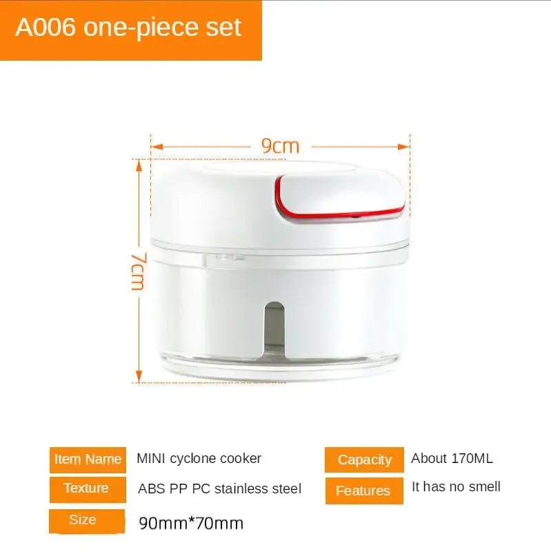 Broyeur alimentaire multifonction manuel, blanc, 1 pièce 7