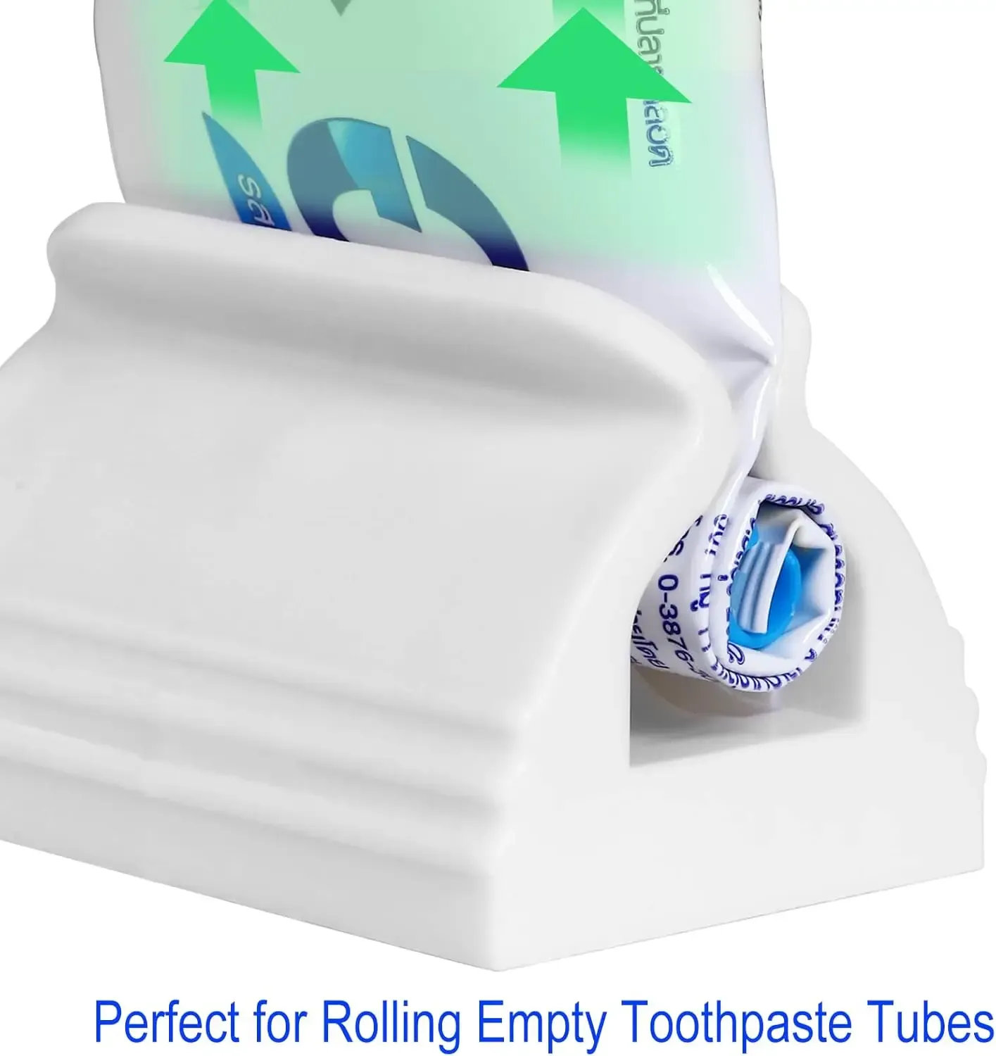 Tube à dentifrice manuel portable avec support de presse-tube pour crème à mains et nettoyant visage 6