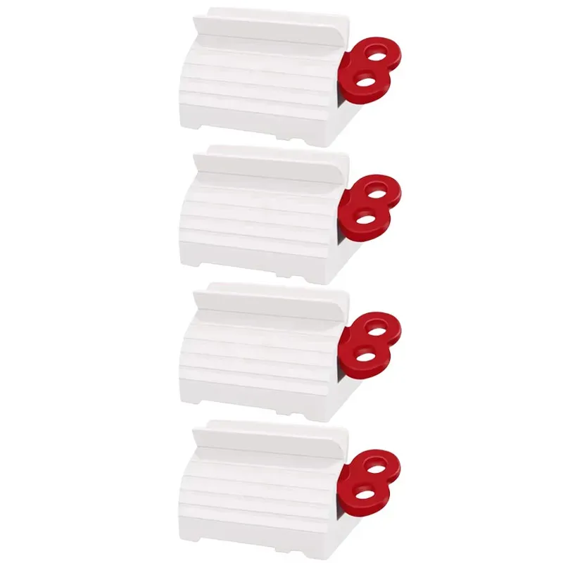 Tube à dentifrice manuel portable avec support de presse-tube pour crème à mains et nettoyant visage 7