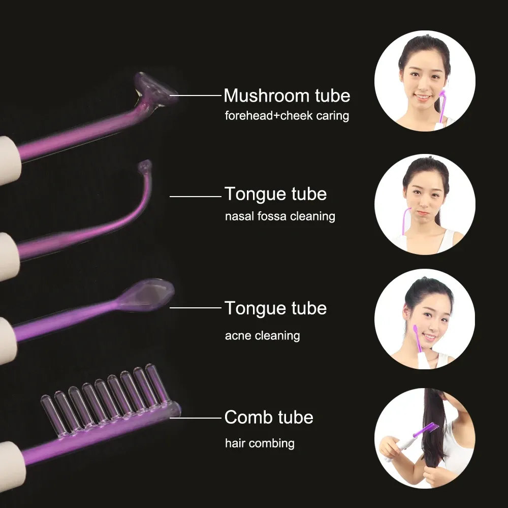 Électrode en verre pour soin de beauté
