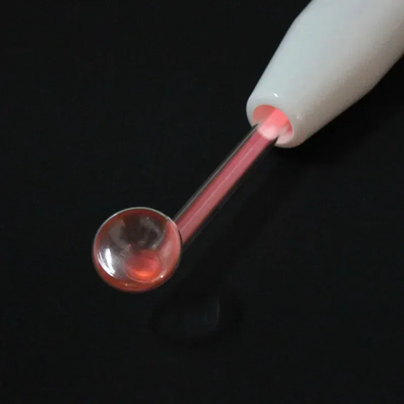Machine faciale à haute fréquence avec tube en verre et électrode en baguette, traitement de beauté pour le visage, réduction des boutons d'acné 15