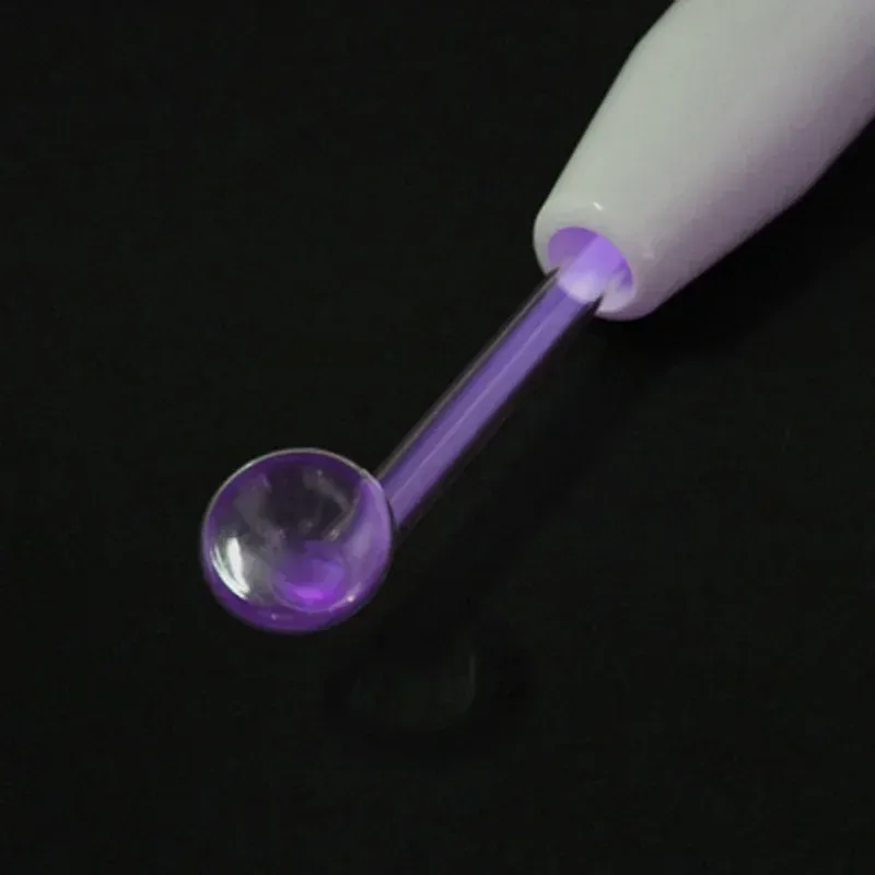 Machine faciale à haute fréquence avec tube en verre et électrode en baguette, traitement de beauté pour le visage, réduction des boutons d'acné 20
