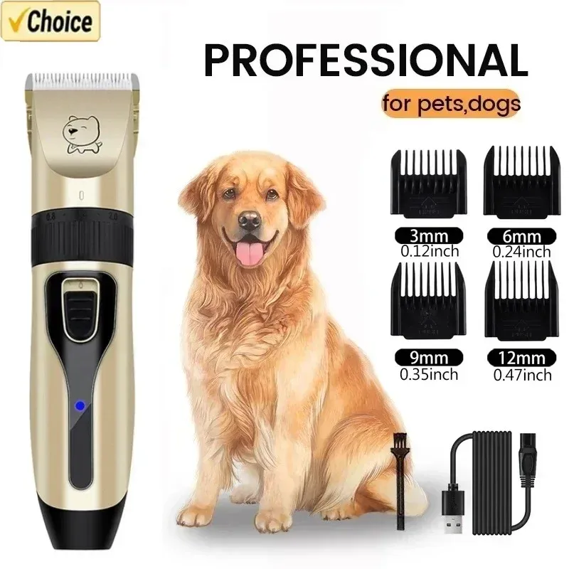 Tondeuse professionnelle pour chien, tondeuse électrique pour animaux de compagnie rechargeable par USB, idéale pour chat - Image 1