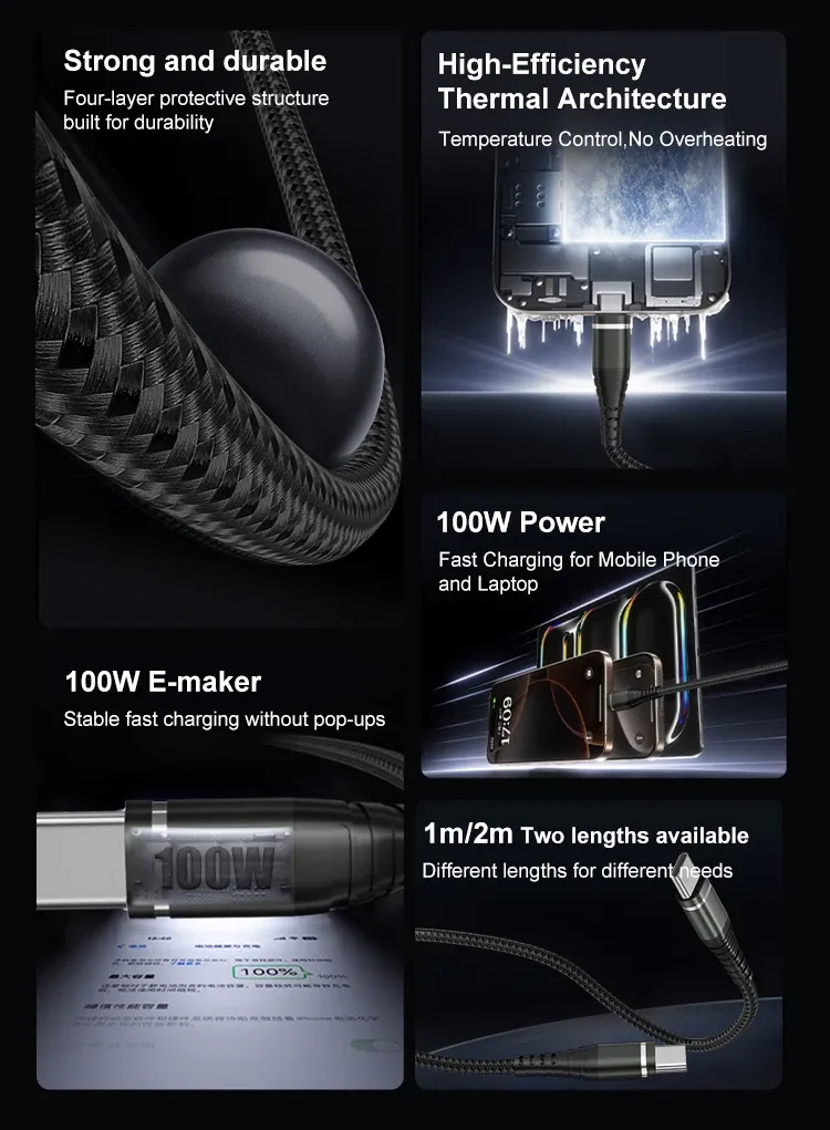 Puce intelligente intégrée au connecteur du câble USB-C