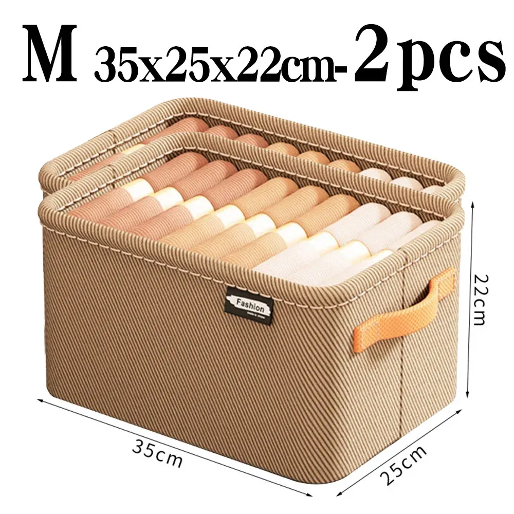 Organisateur de vêtements épais pour armoire : rangement pour pantalons et pulls, tiroirs, boîte de rangement pour jeans 11