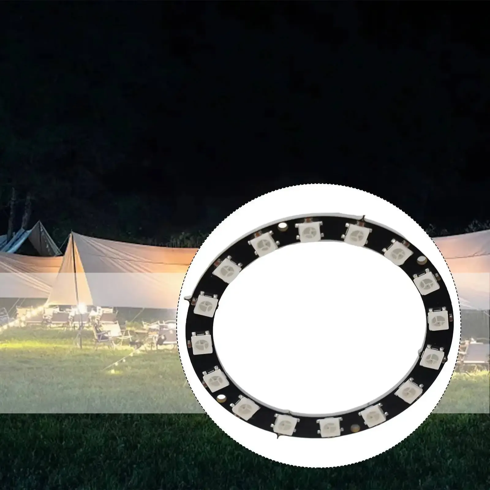 Anneau LED NeoPixel RGB adressable individuellement 5 V, compatible Arduino WS2812 9