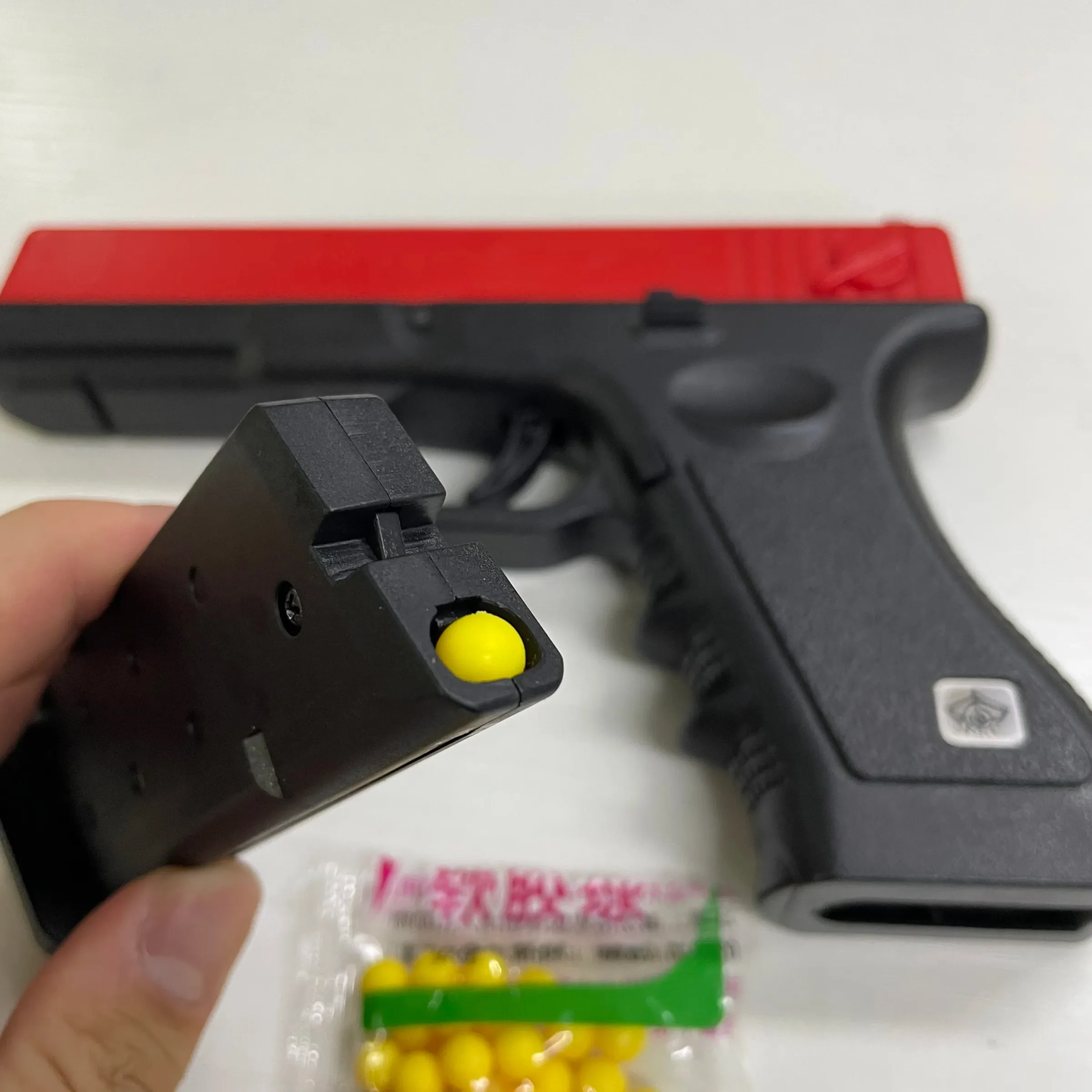 Pistolet jouet à billes souples G17 Geock, à air comprimé manuel, pour enfants 4
