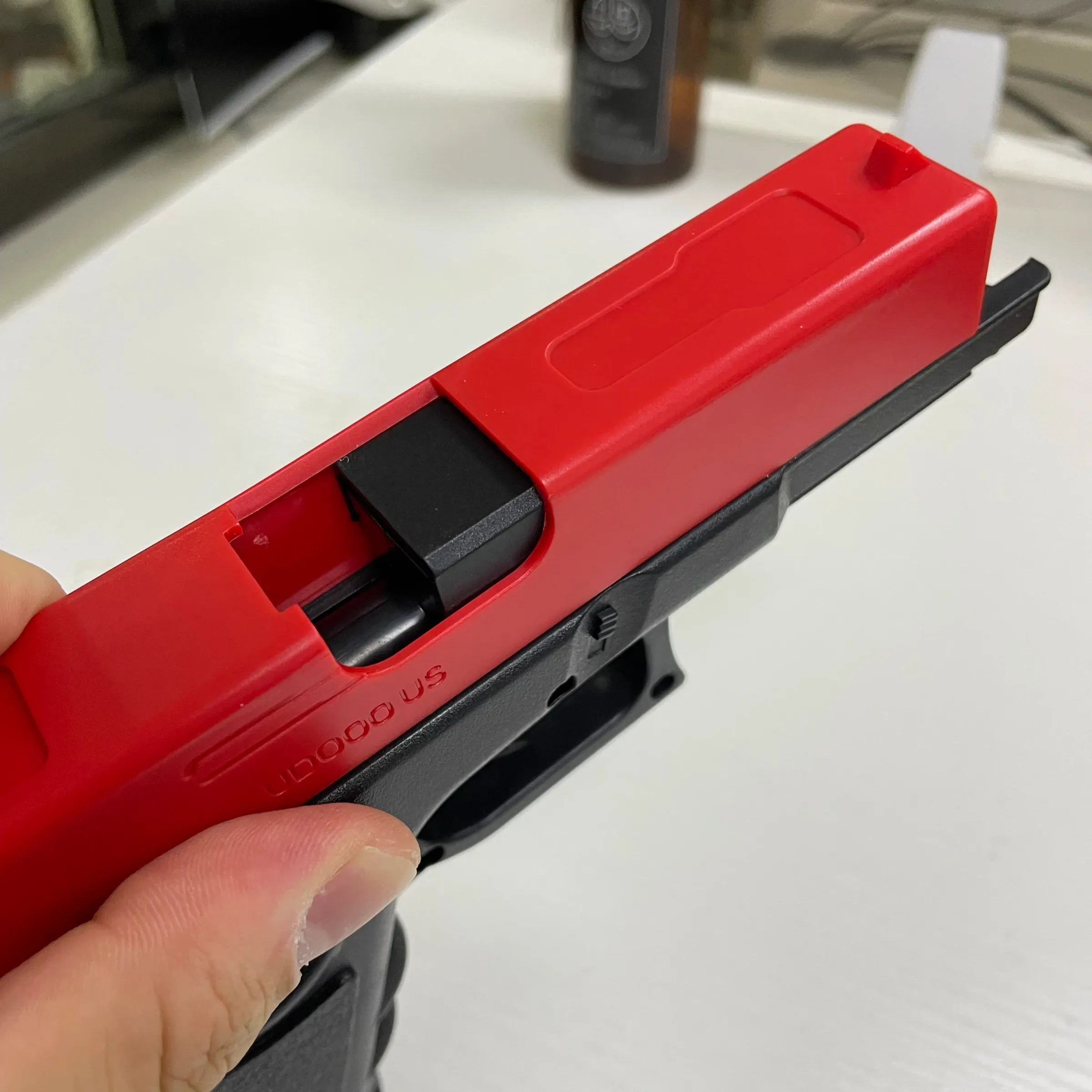 Pistolet jouet à billes souples G17 Geock, à air comprimé manuel, pour enfants 5