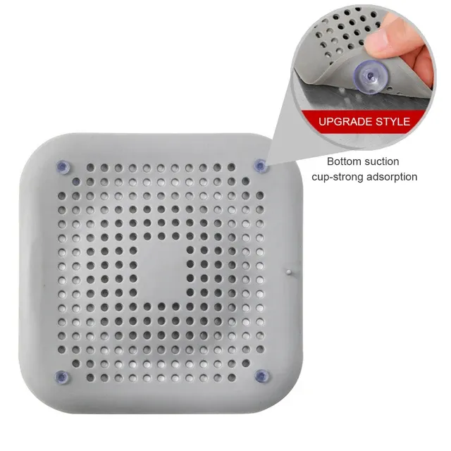 Crépine d'évier, bouchon de vidange de douche, collecteur de cheveux, baignoire, douche, évier de cuisine, filtre à cheveux d'égout, écran en silicone, accessoires de salle de bains 10
